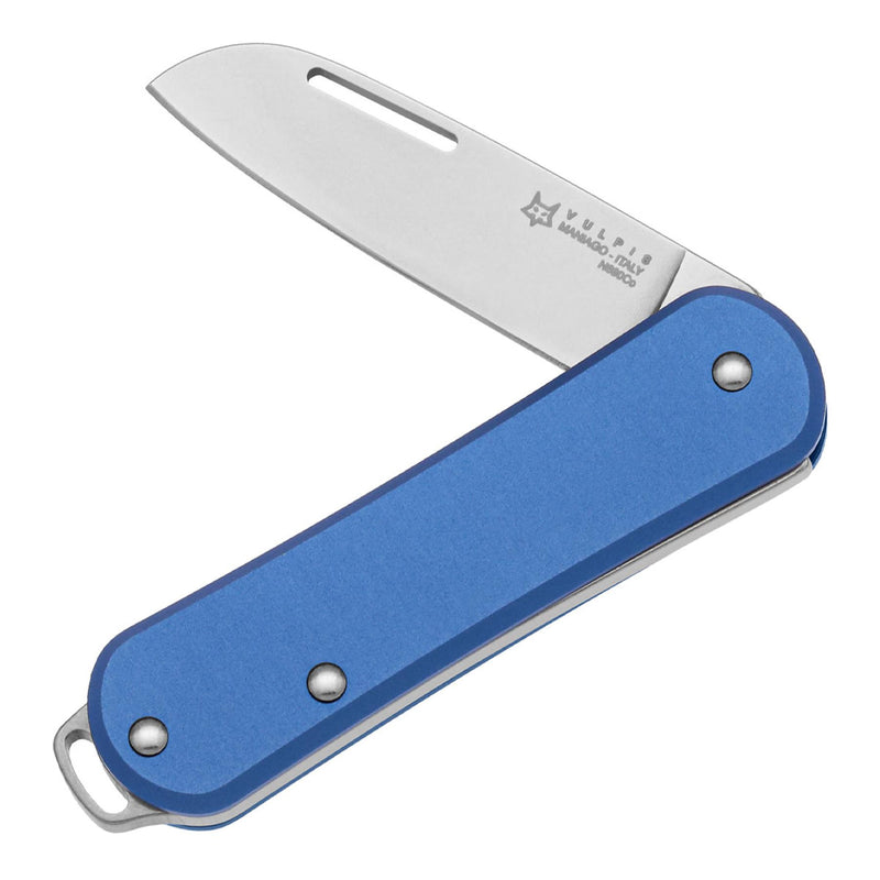 Fox Knives VULPIS FX-VP108 SB Folding Pocket Knife Stainless Steel N690Co Blue