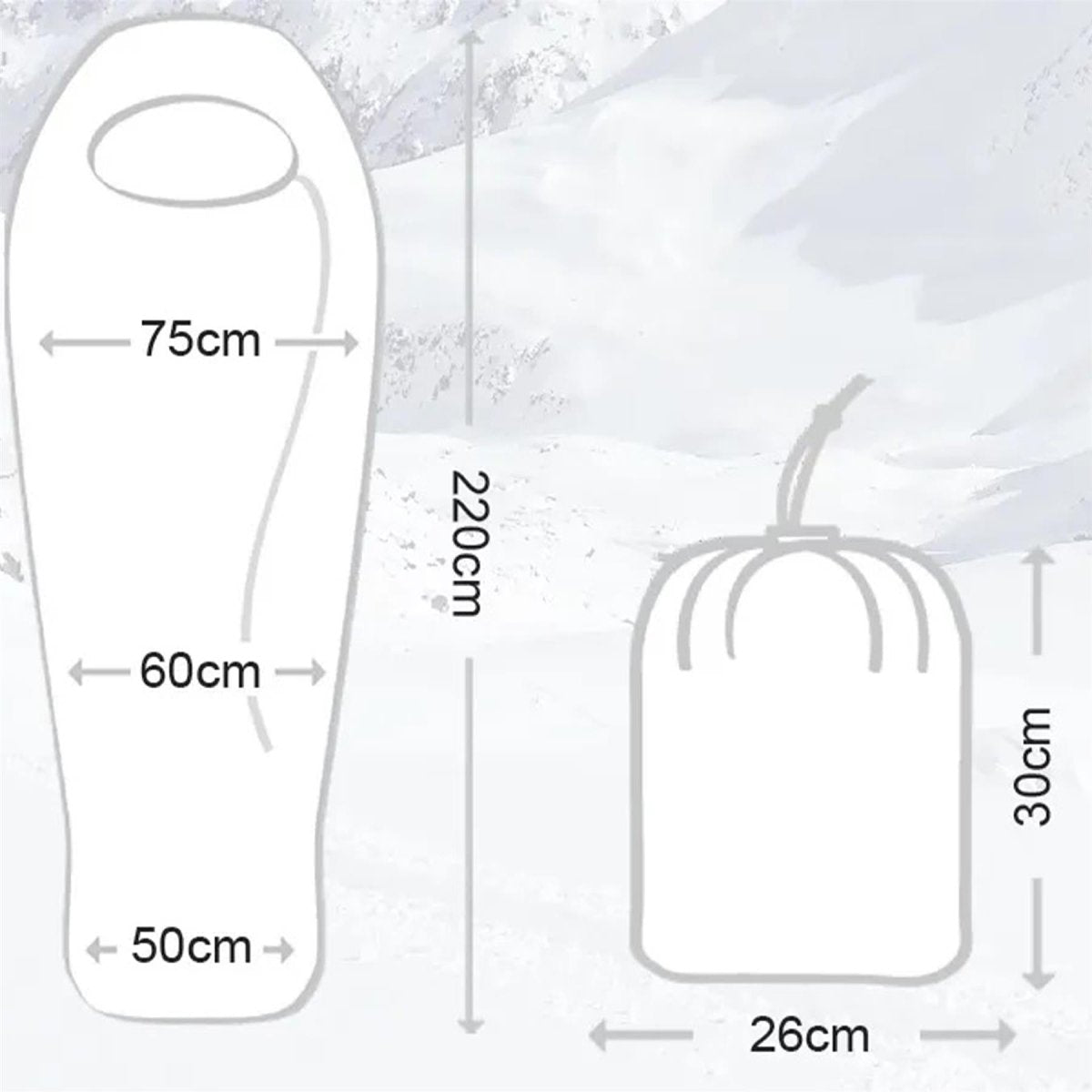BCB Oren 35 winter sleeping bag adult cold weather camping outdoor -14°C Orange