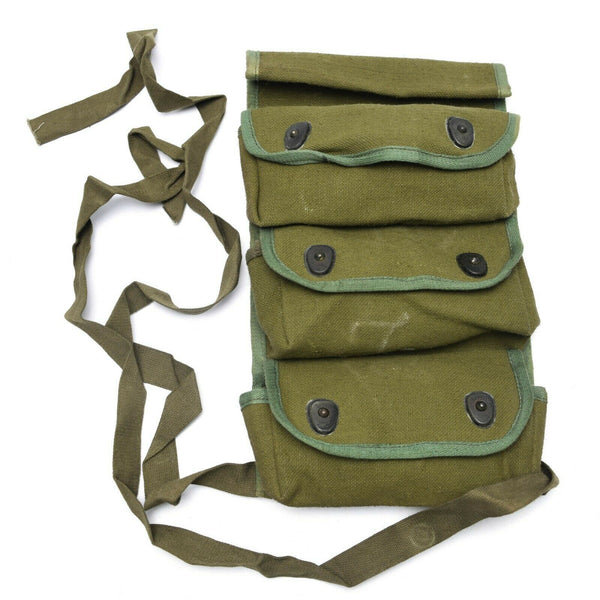 Pochette à grenade originale de l'armée française pour chargeur de munitions militaires à 3 cellules