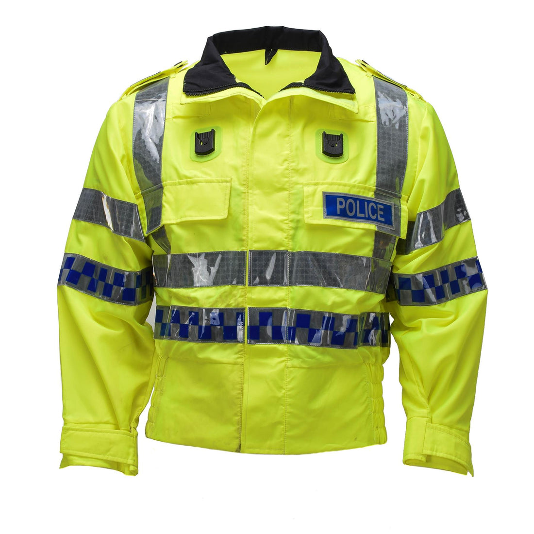 Original Scottish Police High Visibility Reflective Uniform Jacket Yellow