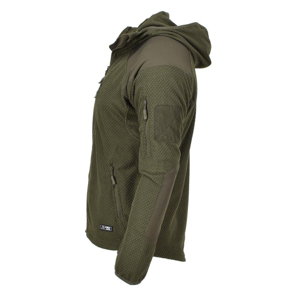 Blochl Brand Military style fleece thermal jacket hooded reinforced olive NEW