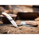 BOKER Caveman Steel pocket knife 440A uncoated steel decorated wooden handle - GoMilitar