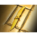 Boker Gold finger folding pocket knife anodized stainless steel 440A linerlock