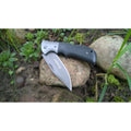 Couteau de poche BOKER Gray Eminence pliant compact manche micarta noir acier 440A