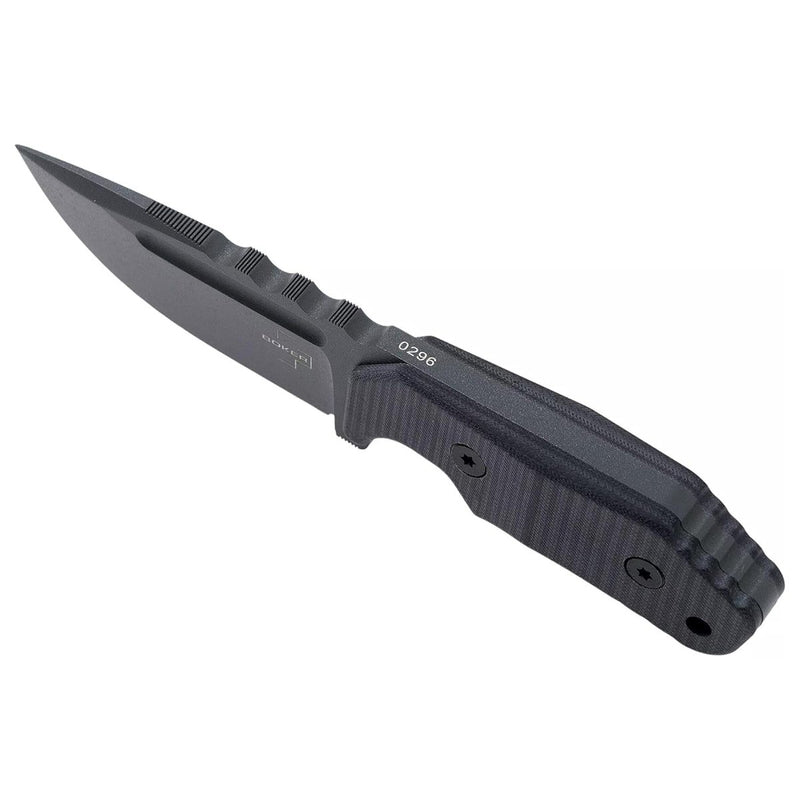 Couteau fixe Boker Plus Little Dvalin Black Couteau tactique en acier inoxydable D2 EDC