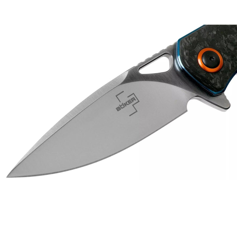 Couteau de poche Boker Plus Nebula Couteau pliant en acier inoxydable D2 Manche en carbone