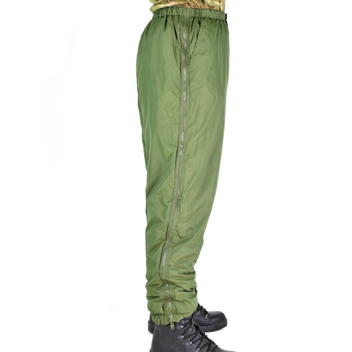 Pantalon réversible de l'armée britannique thermique vert kaki pantalon doux pour temps froid