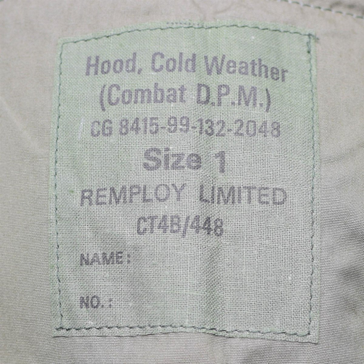 British Cold Weather Hood DPM Woodland Tactical Winter Camouflage Cap NEW