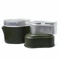 BW Germany Army Style mess kit Aluminium military bowler pot 3 pieces kit repro