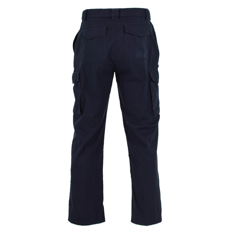Pantalon de police britannique authentique, pantalon d'uniforme bleu léger, surplus militaire