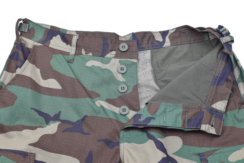 Mil-Tec Brand U.S Army Style ripstop BDU pants multicolor cargo trousers