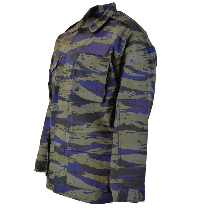 Genuine Greek military air force jacket lizard camouflage shirt fatigues BDU NEW