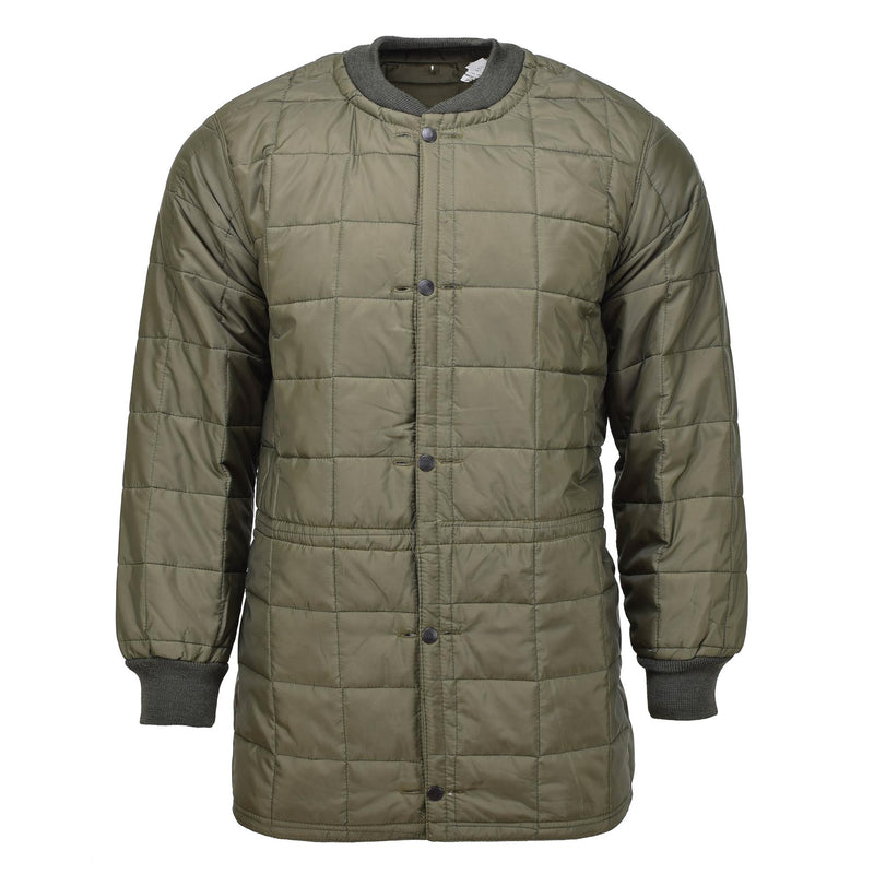 Parka militaire italienne originale avec doublure matelassée amovible olive NEUF