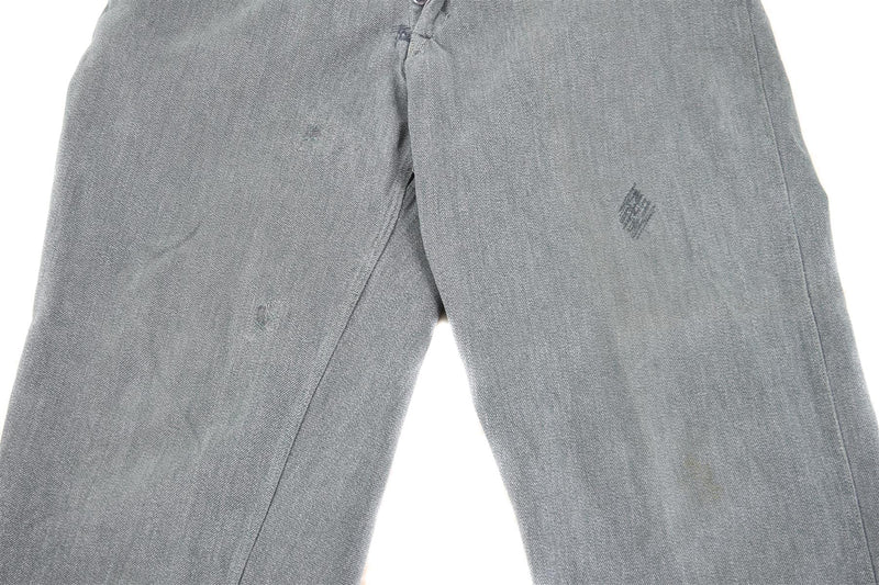 Pantalon de travail en denim véritable de l'armée suisse, pantalon gris, vêtements de travail pour le service militaire