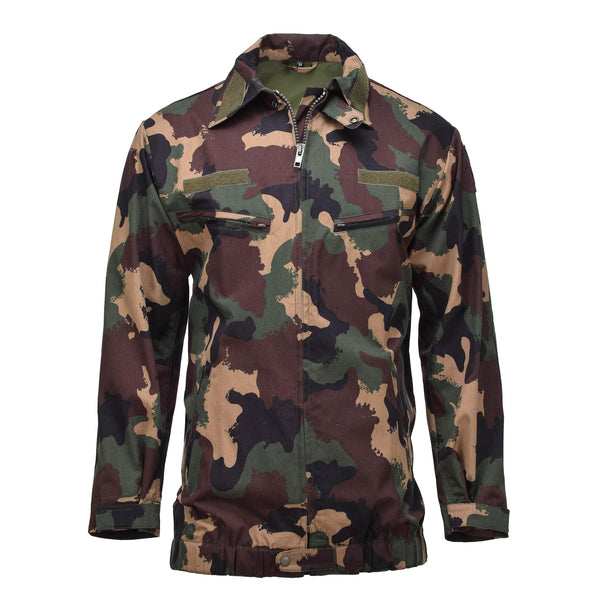 Veste de campagne militaire hongroise originale M1990 chemises forestières à quatre couleurs NEUF
