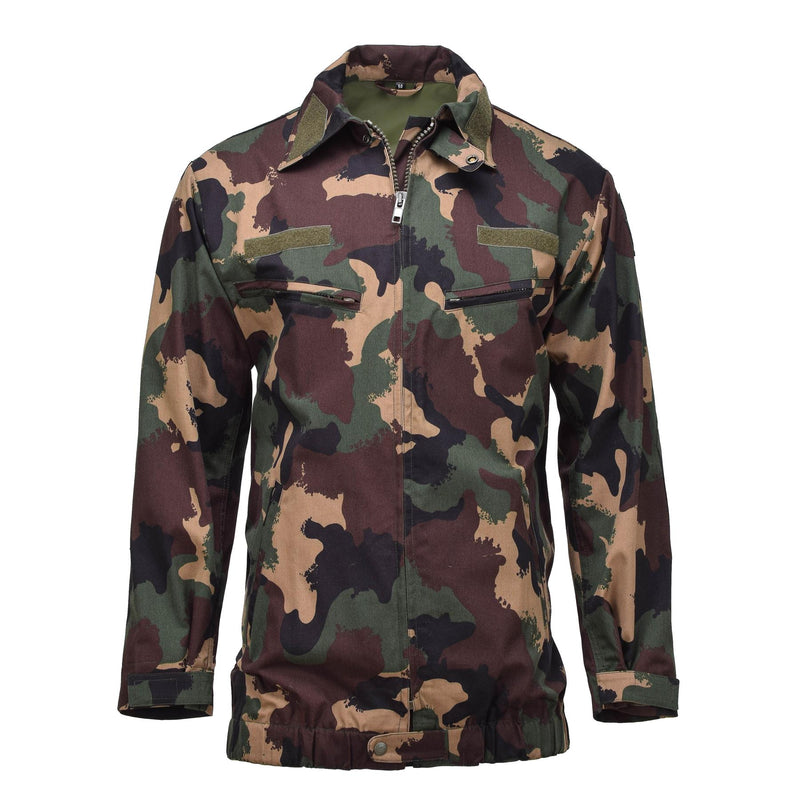 Veste de campagne militaire hongroise originale M1990 chemises forestières à quatre couleurs NEUF