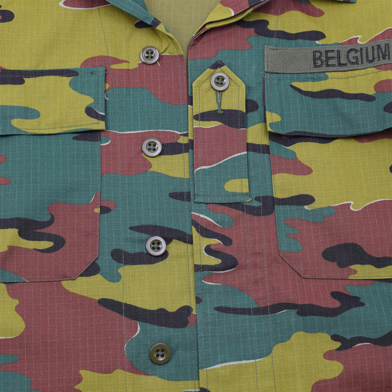 Original Belgian Army field combat shirts Ripstop BDU jigsaw troops jacket NEW