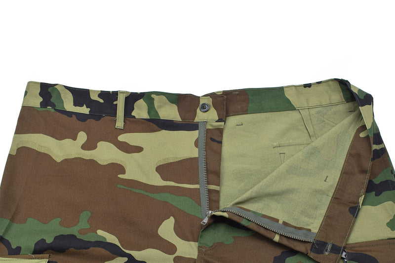 Pantalon cargo militaire italien d'origine, pantalon de combat camouflage boisé NEUF