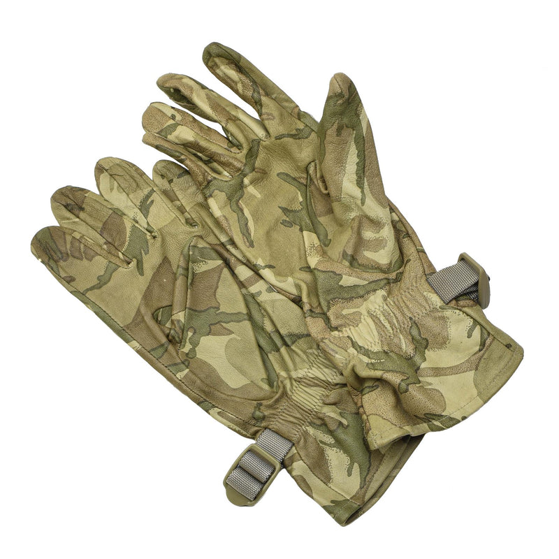 Genuine British military tactical leather gloves lightweight MTP hand protection