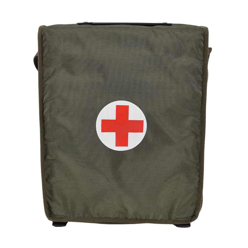 Sac de premiers secours original de l'armée autrichienne à bandoulière olive pour médecin, survie médicale, NEUF