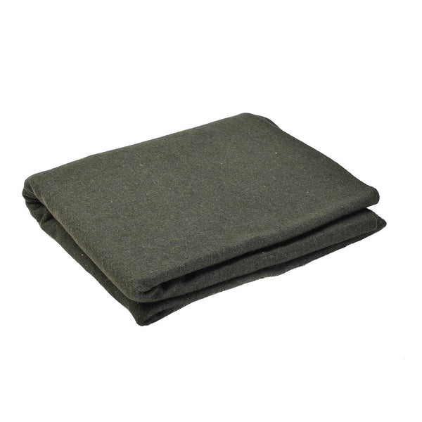 Véritable couverture de l'armée américaine en laine vert militaire vintage couvre-lit drap NEUF