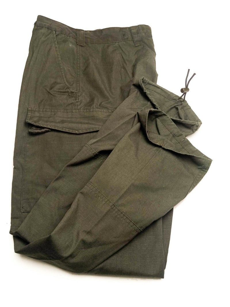 Genuine Austrian army pants Rip stop OD Military combat field Trousers Olive BDU