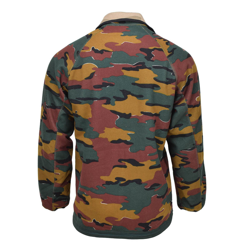 Veste polaire originale de l'armée belge réversible coupe-vent BDU jigsaw jumper