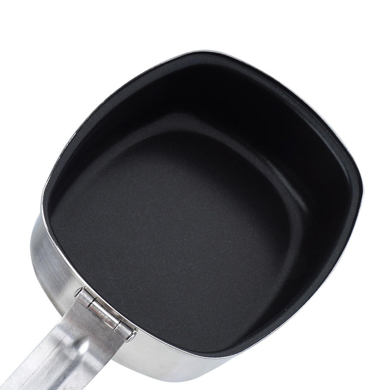 Kit de cuisine de style militaire français MIL-TEC en acier inoxydable avec couvercle de casserole pour feu de camp
