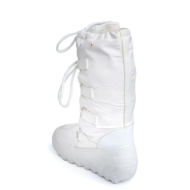 Bottes de neige militaires italiennes authentiques, lacets chauffants à rétention de chaleur, blanches, NEUF
