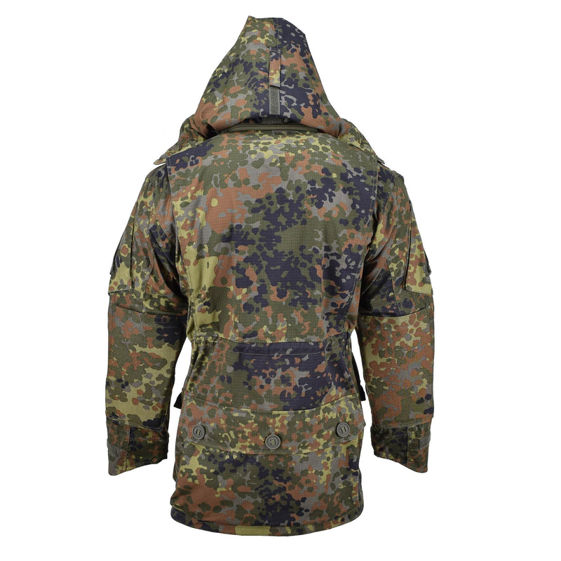 Veste de style militaire allemand de marque TACGEAR, veste commando flecktran avec fermeture éclair YKK