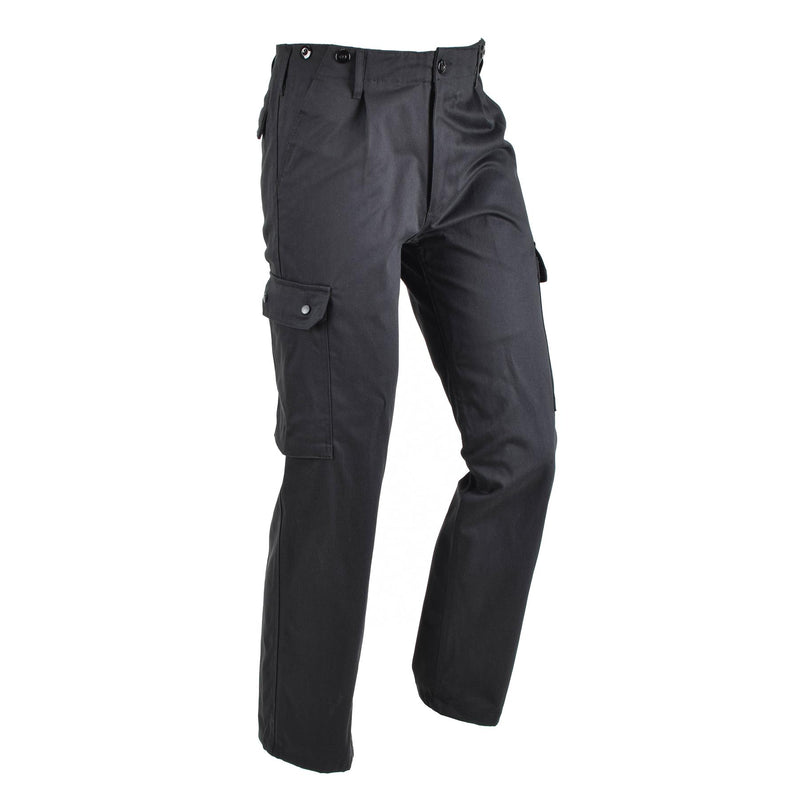 German Army style BDU cargo pants black durable combat uniform classic trousers