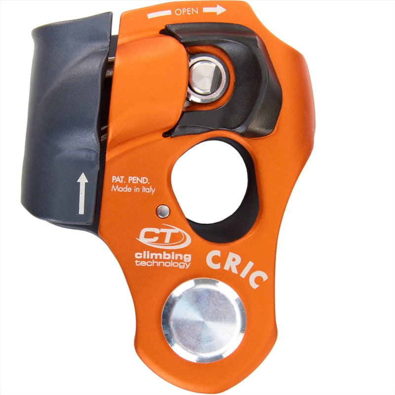 Technologie d'escalade CRIC PROGRÈS CAPTURE PULLEY Aluminium en acier inoxydable orange