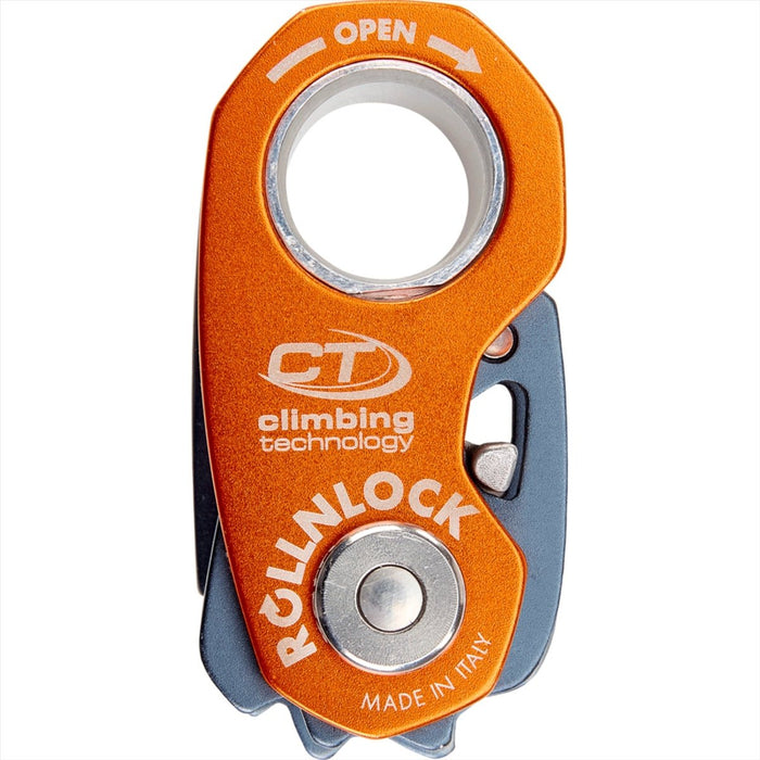 Climbing Technology ROLLNLOCK Pulley Device Rope Clamp 3 in 1 Device, Orange color, Pulley Devices - GoMilitar