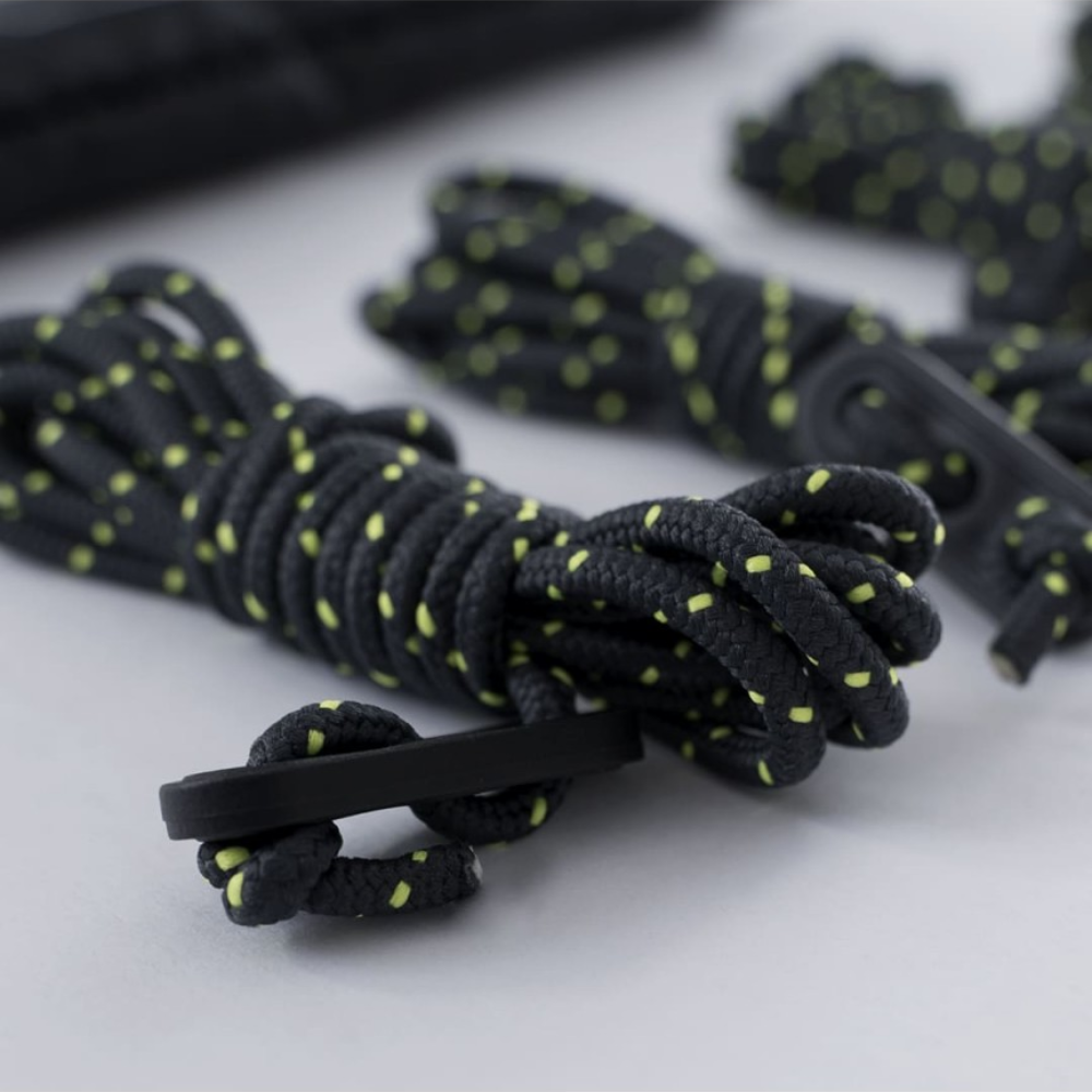 TAC MAVEN Tente Tarp Guyline Set 7 Core Polyester Tendeurs Noir
