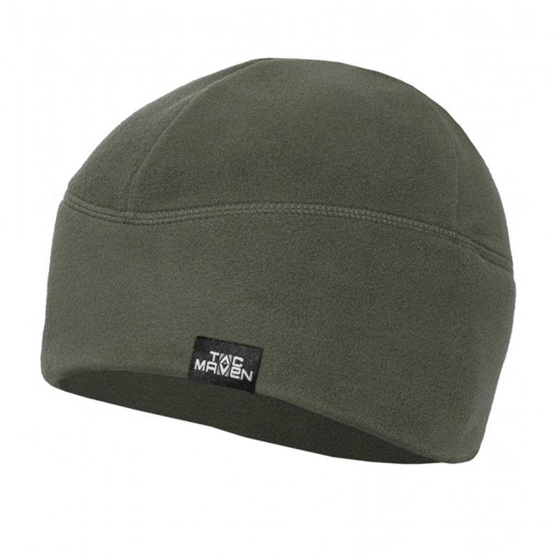 fleece winter hat olive color