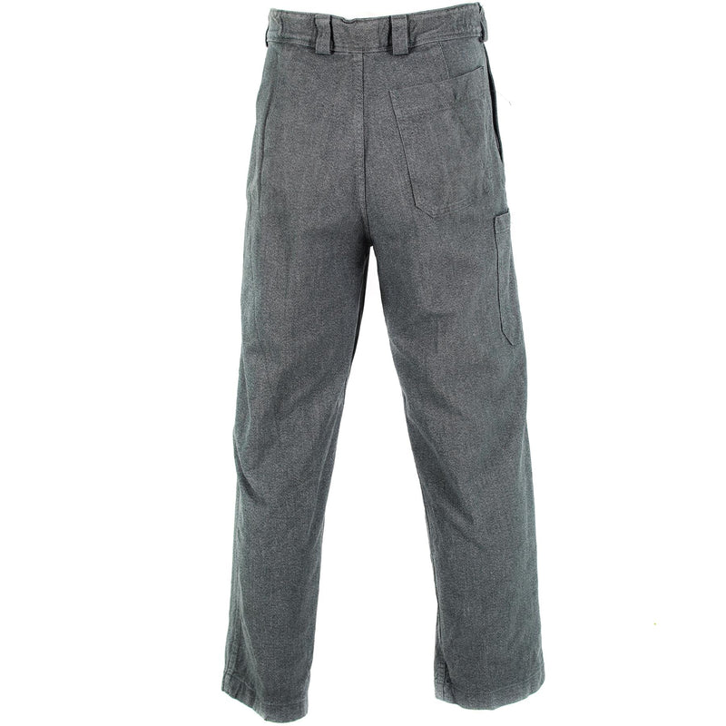 Pantalon de travail en denim véritable de l'armée suisse, pantalon gris, vêtements de travail pour le service militaire