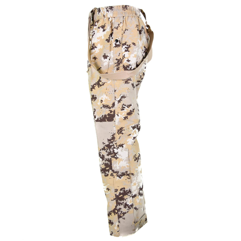 Pantalon de travail original des forces aériennes italiennes Bib &amp; Brace Vegetata desert camo NEUF