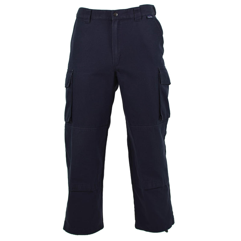 Pantalon ripstop de police britannique authentique, pantalon bleu excédentaire