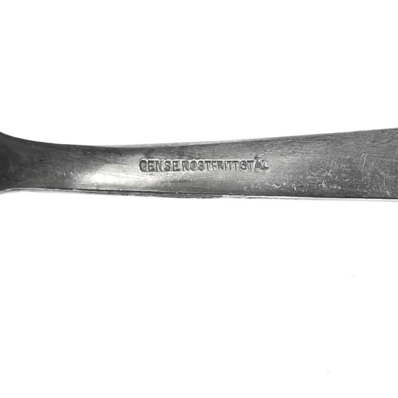 Cuillère à café originale de l'armée suédoise, surplus en acier inoxydable, ensemble de 1 pièce et 3 pièces
