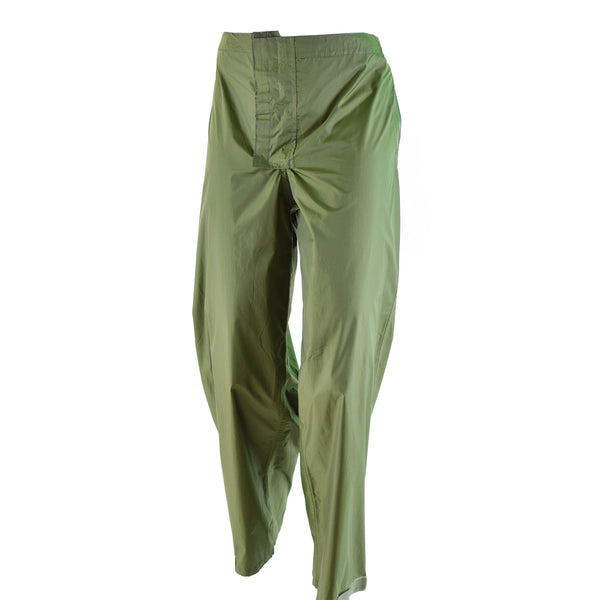 Pantalon de pluie imperméable authentique de l'armée danoise OD