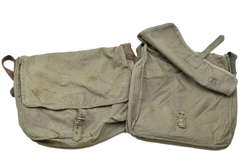 Original Bulgarian Military olive shoulder bag adjustable strap outdoor travel