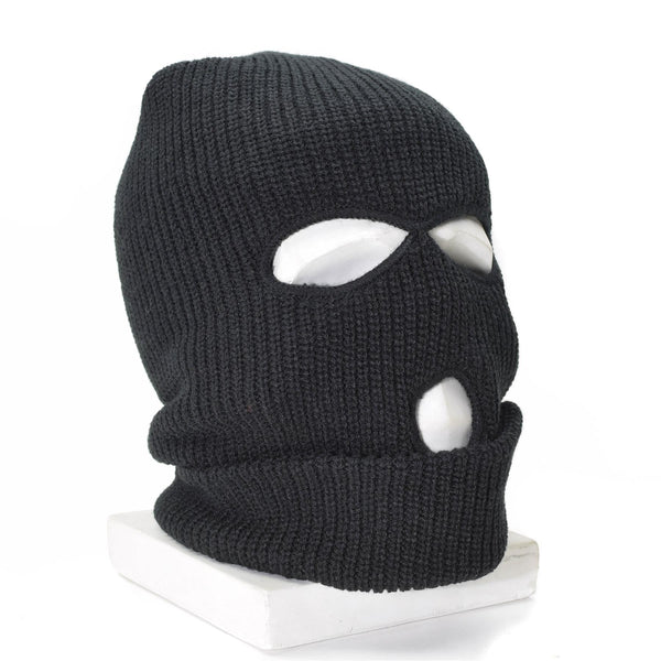 Cagoule de marque Mil-Tec 3 trous THINSULATE™ masque facial noir équipement tactique hiver