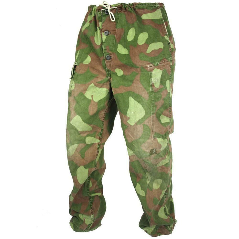 Pantalon de camouflage d'origine de l'armée finlandaise M-62 Pantalon de costume réversible de l'armée
