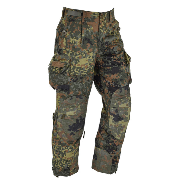 Pantalon tactique camouflage KBS Flecktarn de Leo Kohler, pantalon ripstop, combat de troupes