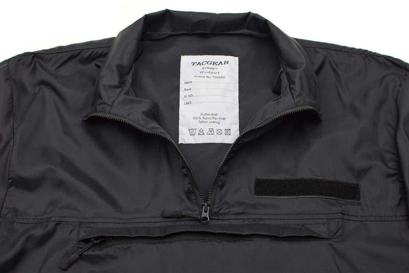 TACGEAR Brand wind shirt black lightweight camping hiking outdoor ripstop smock