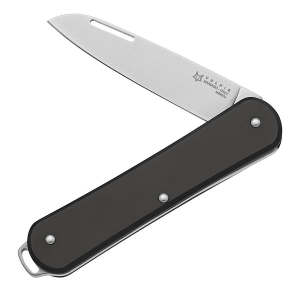 Fox Knives VULPIS FX-VP130 BK Folding Pocket Knife Stainless Steel N690Co Black