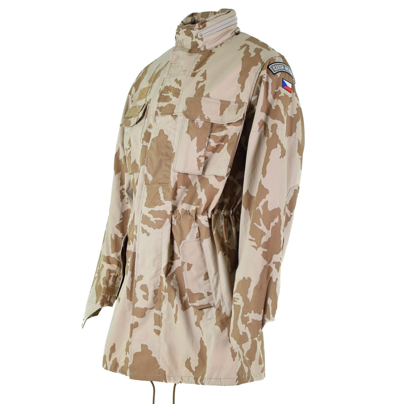 Veste parka coupe-vent originale de l'armée tchèque BDU camouflage désert surplus militaire NEUF