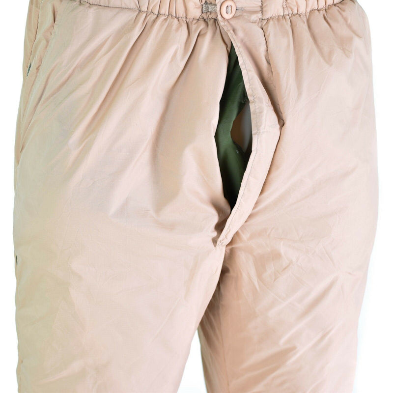 Pantalon réversible de l'armée britannique thermique vert kaki pantalon doux pour temps froid