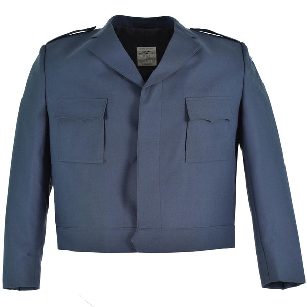 Veste originale des forces aériennes suédoises, uniforme de parade bleu, haut de costume, surplus militaire