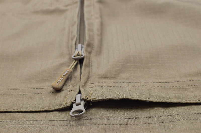 Veste de combat de style militaire en ripstop coyote foncé de marque Mil-Tec Chimera